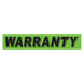Slogan Window Stickers - 2 3/4" x 14 1/2" Fluorescent Green & Black