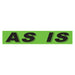 Slogan Window Stickers - 2 3/4" x 14 1/2" Fluorescent Green & Black