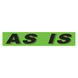 Slogan Window Stickers - 2 3/4" x 14 1/2" Fluorescent Green & Black