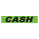 Slogan Window Stickers - 2 3/4" x 14 1/2" Fluorescent Green & Black