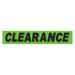 Slogan Window Stickers - 2 3/4" x 14 1/2" Fluorescent Green & Black