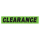 Slogan Window Stickers - 2 3/4" x 14 1/2" Fluorescent Green & Black