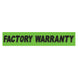 Slogan Window Stickers - 2 3/4" x 14 1/2" Fluorescent Green & Black