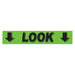 Slogan Window Stickers - 2 3/4" x 14 1/2" Fluorescent Green & Black
