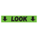 Slogan Window Stickers - 2 3/4" x 14 1/2" Fluorescent Green & Black