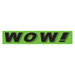 Slogan Window Stickers - 2 3/4" x 14 1/2" Fluorescent Green & Black