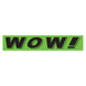 Slogan Window Stickers - 2 3/4" x 14 1/2" Fluorescent Green & Black