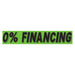 Slogan Window Stickers - 2 3/4" x 14 1/2" Fluorescent Green & Black