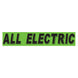 Slogan Window Stickers - 2 3/4" x 14 1/2" Fluorescent Green & Black