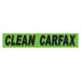 Slogan Window Stickers - 2 3/4" x 14 1/2" Fluorescent Green & Black