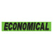 Slogan Window Stickers - 2 3/4" x 14 1/2" Fluorescent Green & Black