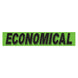 Slogan Window Stickers - 2 3/4" x 14 1/2" Fluorescent Green & Black