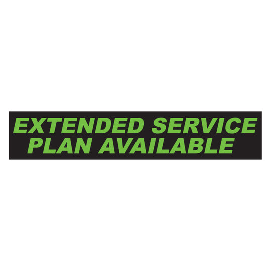 Slogan Window Stickers - 2 3/4" x 14 1/2" Fluorescent Green & Black