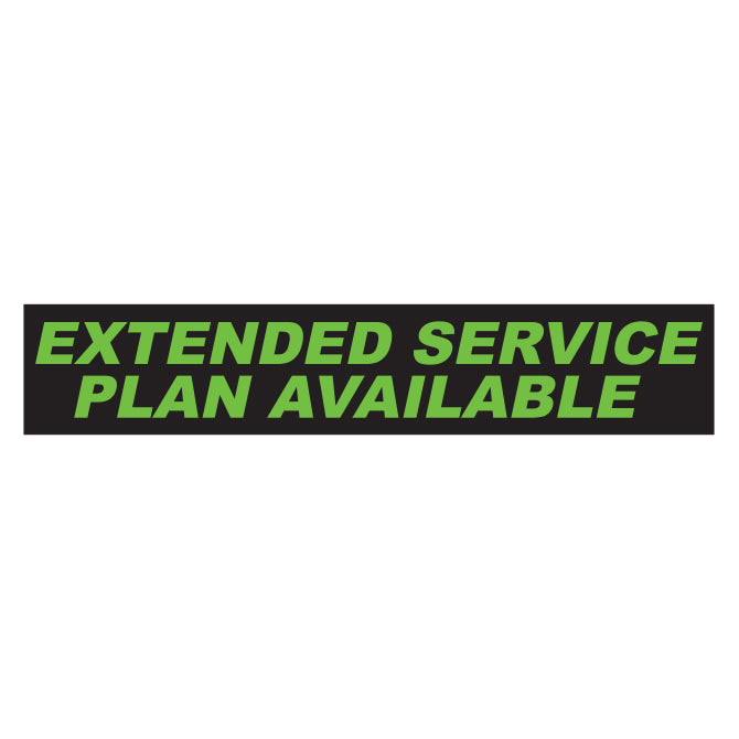 Slogan Window Stickers - 2 3/4" x 14 1/2" Fluorescent Green & Black