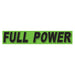 Slogan Window Stickers - 2 3/4" x 14 1/2" Fluorescent Green & Black