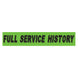 Slogan Window Stickers - 2 3/4" x 14 1/2" Fluorescent Green & Black