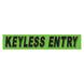 Slogan Window Stickers - 2 3/4" x 14 1/2" Fluorescent Green & Black