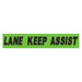 Slogan Window Stickers - 2 3/4" x 14 1/2" Fluorescent Green & Black