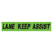 Slogan Window Stickers - 2 3/4" x 14 1/2" Fluorescent Green & Black