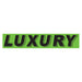 Slogan Window Stickers - 2 3/4" x 14 1/2" Fluorescent Green & Black