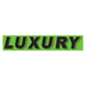 Slogan Window Stickers - 2 3/4" x 14 1/2" Fluorescent Green & Black
