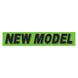 Slogan Window Stickers - 2 3/4" x 14 1/2" Fluorescent Green & Black