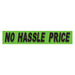 Slogan Window Stickers - 2 3/4" x 14 1/2" Fluorescent Green & Black