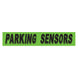 Slogan Window Stickers - 2 3/4" x 14 1/2" Fluorescent Green & Black