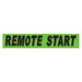 Slogan Window Stickers - 2 3/4" x 14 1/2" Fluorescent Green & Black