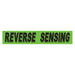 Slogan Window Stickers - 2 3/4" x 14 1/2" Fluorescent Green & Black