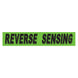 Slogan Window Stickers - 2 3/4" x 14 1/2" Fluorescent Green & Black