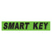 Slogan Window Stickers - 2 3/4" x 14 1/2" Fluorescent Green & Black