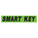 Slogan Window Stickers - 2 3/4" x 14 1/2" Fluorescent Green & Black