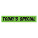Slogan Window Stickers - 2 3/4" x 14 1/2" Fluorescent Green & Black