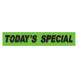 Slogan Window Stickers - 2 3/4" x 14 1/2" Fluorescent Green & Black
