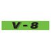 Slogan Window Stickers - 2 3/4" x 14 1/2" Fluorescent Green & Black