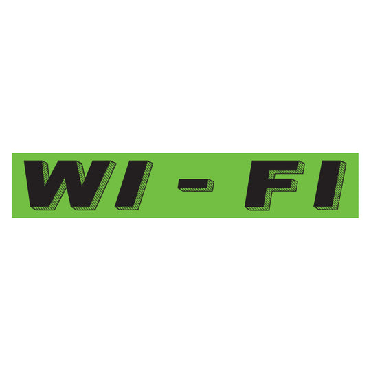 Slogan Window Stickers - 2 3/4" x 14 1/2" Fluorescent Green & Black