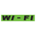 Slogan Window Stickers - 2 3/4" x 14 1/2" Fluorescent Green & Black