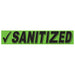 Slogan Window Stickers - 2 3/4" x 14 1/2" Fluorescent Green & Black