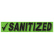 Slogan Window Stickers - 2 3/4" x 14 1/2" Fluorescent Green & Black