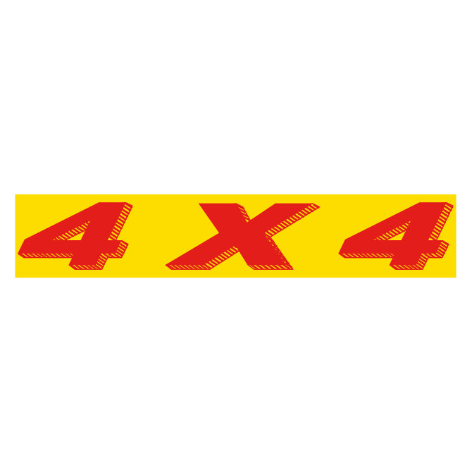 Slogan Window Stickers - 2-3/4" x 14-1/2" Yellow & Red