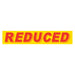 Slogan Window Stickers - 2-3/4" x 14-1/2" Yellow & Red