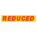Slogan Window Stickers - 2-3/4" x 14-1/2" Yellow & Red