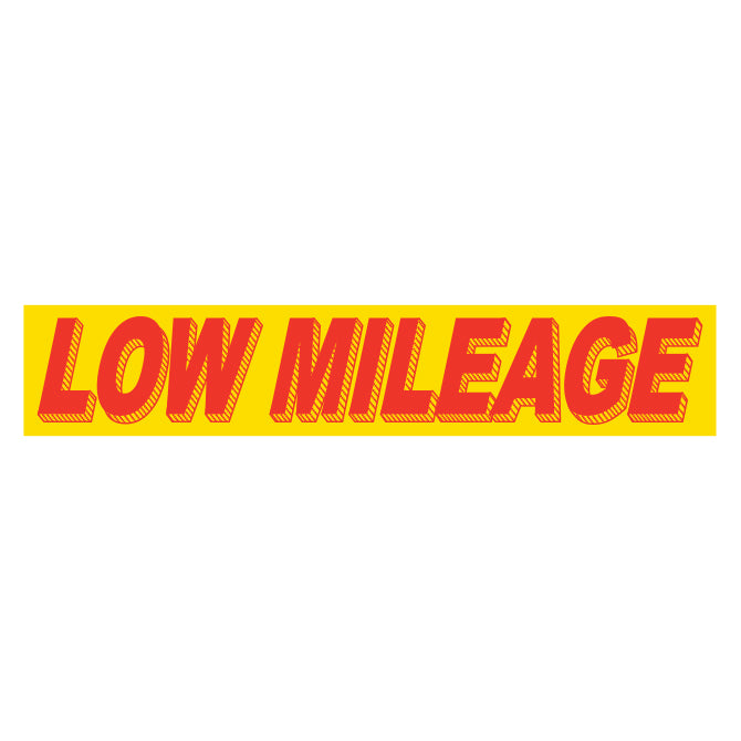 Slogan Window Stickers - 2-3/4" x 14-1/2" Yellow & Red