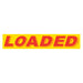 Slogan Window Stickers - 2-3/4" x 14-1/2" Yellow & Red