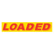 Slogan Window Stickers - 2-3/4" x 14-1/2" Yellow & Red
