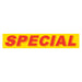 Slogan Window Stickers - 2-3/4" x 14-1/2" Yellow & Red
