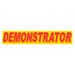 Slogan Window Stickers - 2-3/4" x 14-1/2" Yellow & Red
