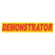 Slogan Window Stickers - 2-3/4" x 14-1/2" Yellow & Red