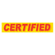 Slogan Window Stickers - 2-3/4" x 14-1/2" Yellow & Red